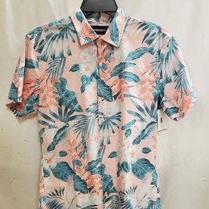 Mens short sleeve button up shirt